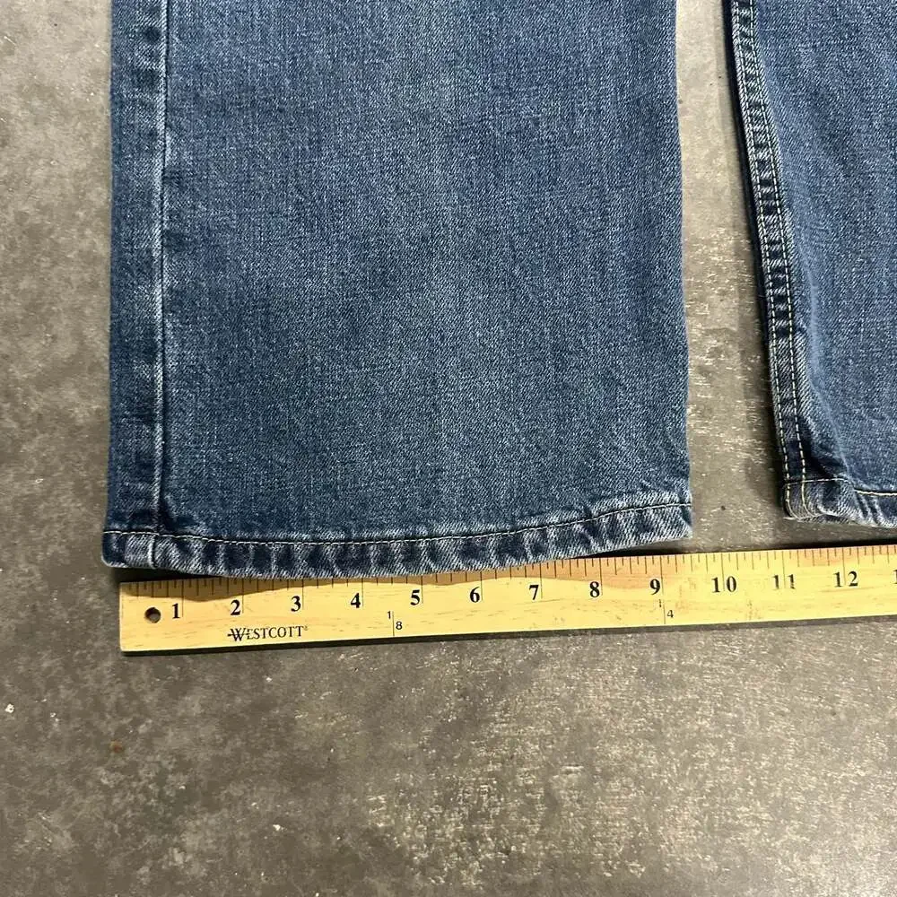 Vintage Levi's 529 Wide Straight Leg Blue Denim Jeans 34x30
